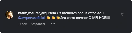 Os melhores pneus estão aqui, @avrpneusoficial 👏👏👏Seu carro merece O MELHOR!!!!